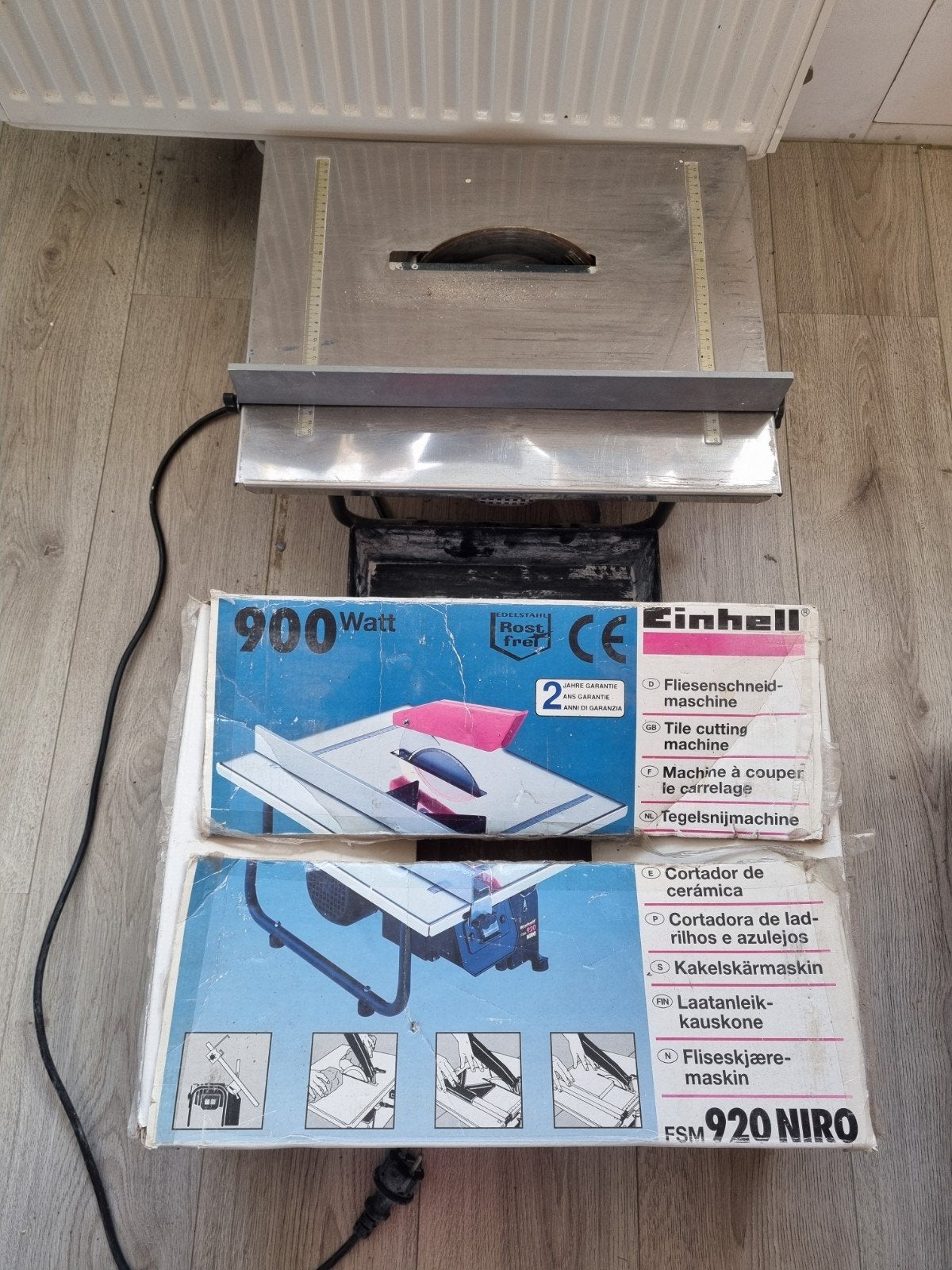 Einhell FSM 920 Niro tegelsnijmachine, Ophalen, Gebruikt