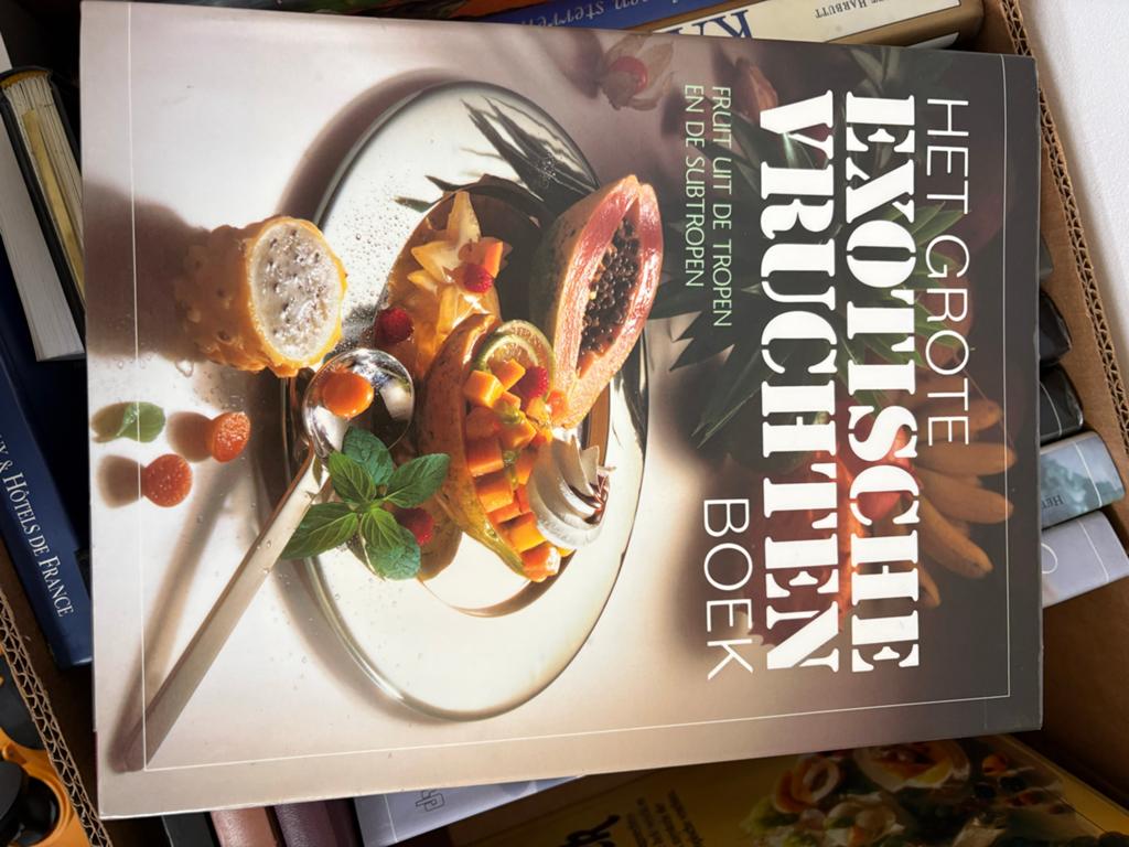 Het Grote Exotische Vruchten Boek - Fruit uit de Tropen, Boeken, Kookboeken, Overige typen, Ophalen of Verzenden, Zo goed als nieuw
