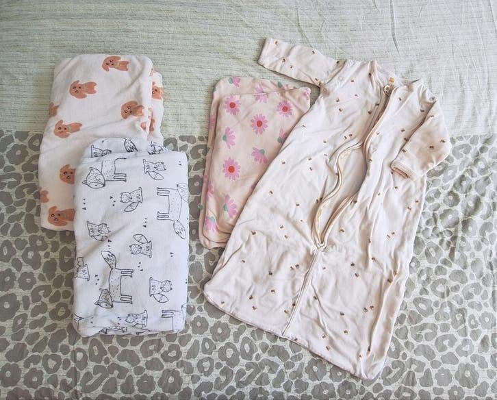 4 Baby slaapzakken (2 zomer, 2 winter) maat 68-80, Ophalen of Verzenden, Zo goed als nieuw, Slaapzak