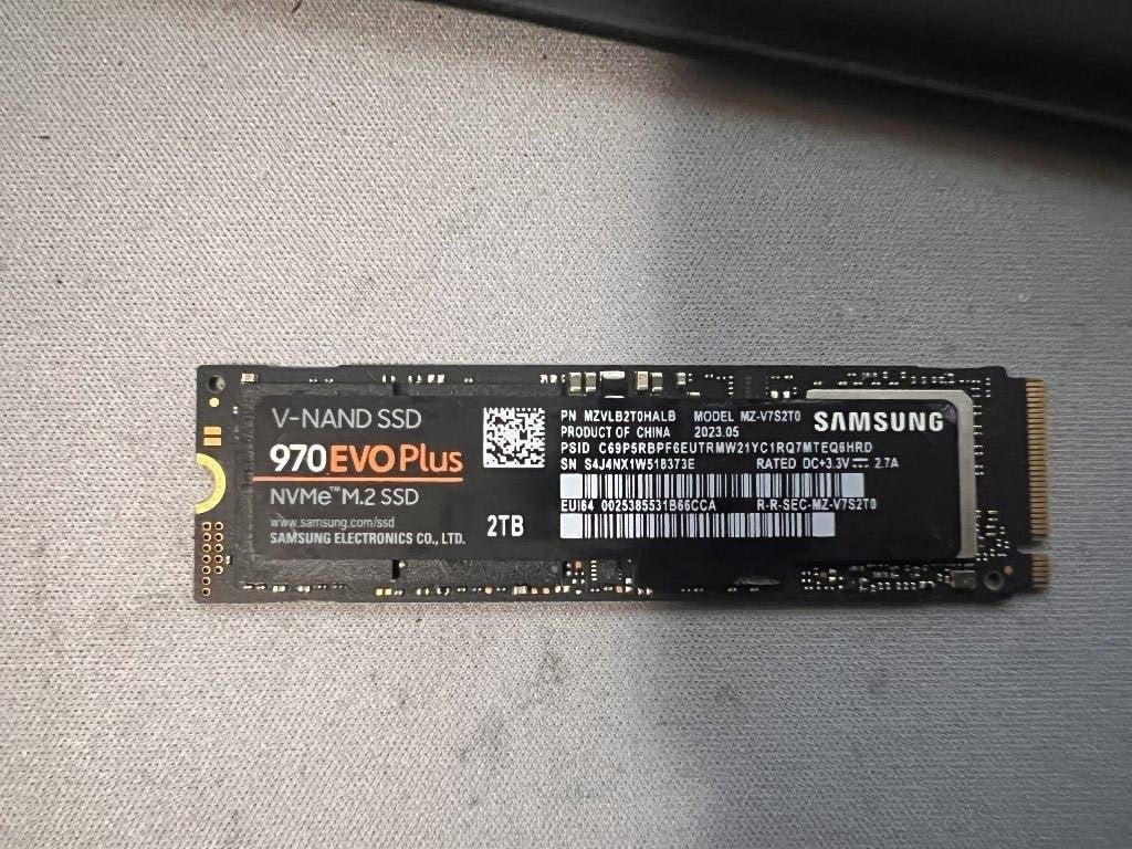 Samsung 970 Evo Plus 2TB NVMe M.2 SSD, Intern, Gebruikt, SSD, Ophalen of Verzenden