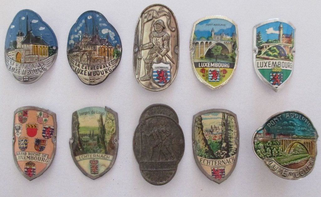 Luxemburg Wandelstokplaatje (Stocknägel) Echternach, Ophalen of Verzenden, Gebruikt, Overige typen