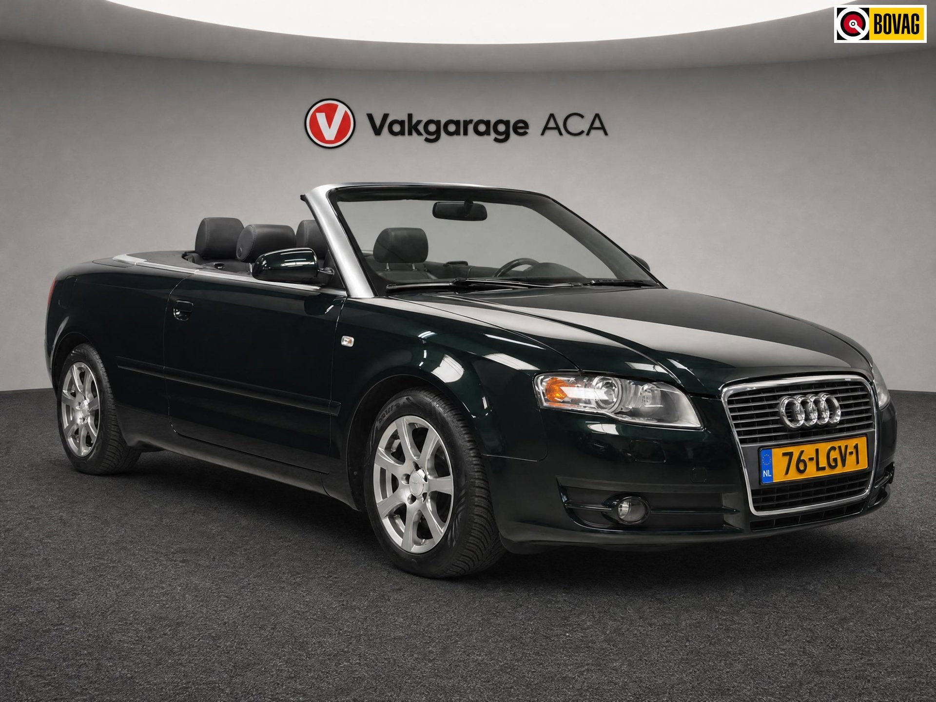 Audi A4 Cabriolet 3.2 FSI Pro Line // LEDER-ALCANTARA // NAV, Gebruikt, Zwart, Cabriolet, 4 stoelen