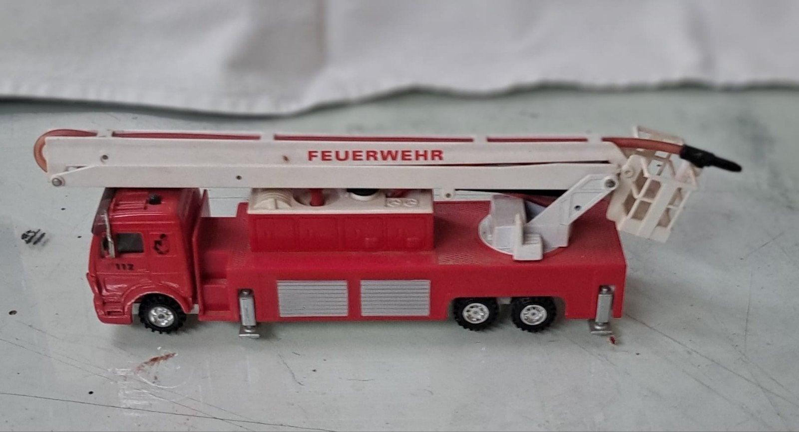 Vintage Maisto Powerline Mercedes Brandweerwagen, Ophalen of Verzenden, Gebruikt, Auto
