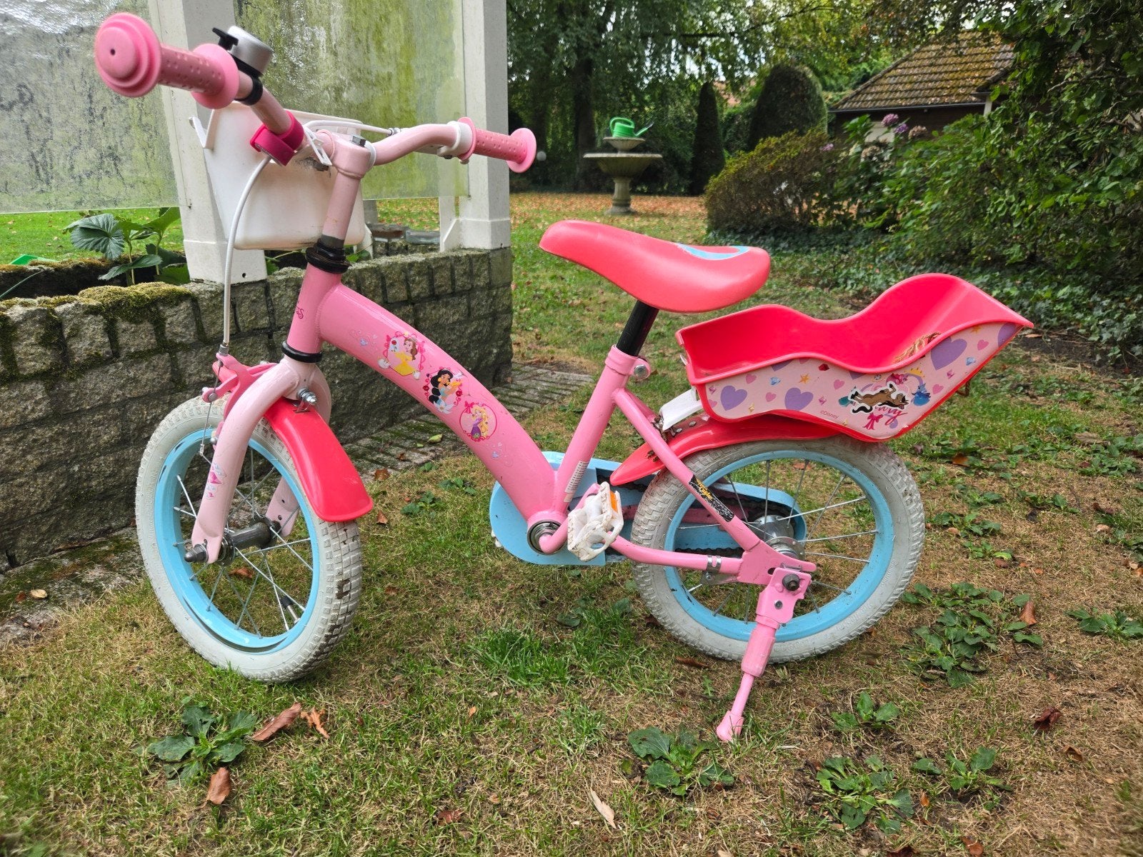 fiets Princess met mand en poppenzitje, Ophalen, Gebruikt, Minder dan 16 inch