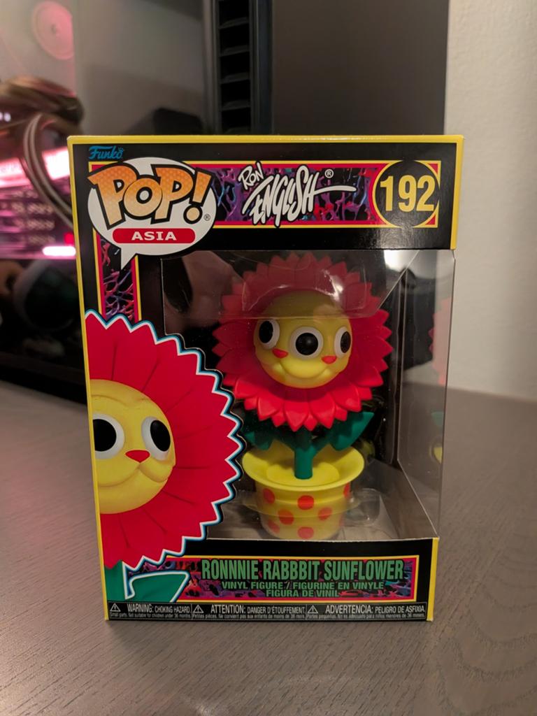 FUNKO POP Ronnnie Rabbbit Sun Flower Black Light #192 Vinyl, Ophalen of Verzenden, Nieuw