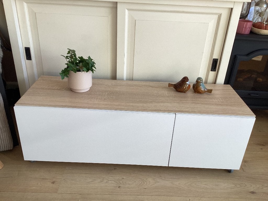 Modern Tv meubel, Huis en Inrichting, Ophalen, 100 tot 150 cm, Zo goed als nieuw, Minder dan 100 cm