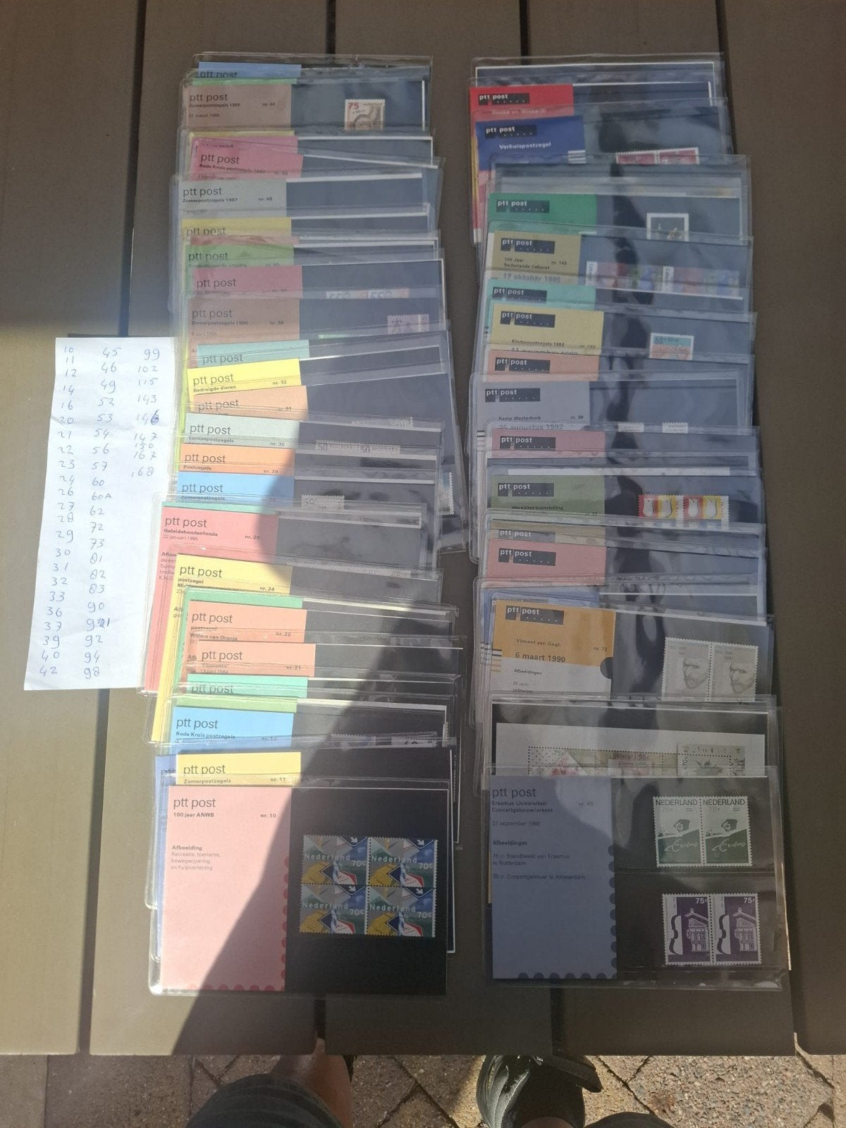 ppt postzegelmapjes, Postzegels en Munten, Ophalen of Verzenden, Na 1940, Gestempeld
