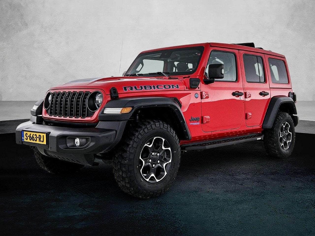Jeep Wrangler Unlimited 4xe 380pk Rubicon Automaat | Soft-To, Automaat, 4 cilinders, 156 €/maand, Bedrijf