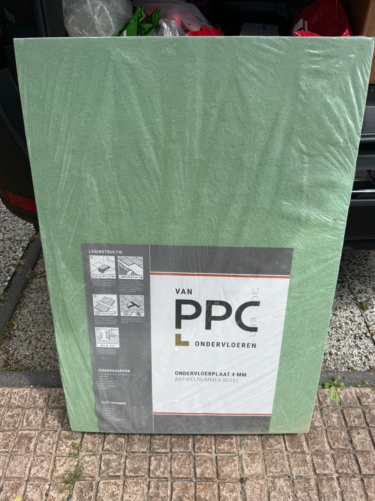 Groen PPC Ondervloeren (1 pak), Ophalen, Overige materialen, 30 cm of meer, 50 tot 150 cm