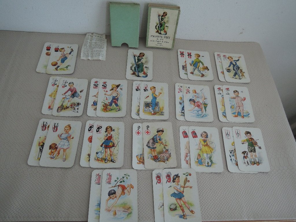 Zwarte Piet kaartspel van Ferd.Piatnik & Sohne uit 1950, Hobby en Vrije tijd, Gezelschapsspellen | Kaartspellen, Ophalen of Verzenden