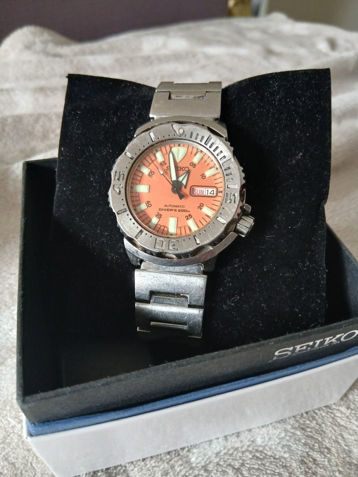 Seiko Orange Monster SKX781, Ophalen of Verzenden, Gebruikt, Staal, Seiko