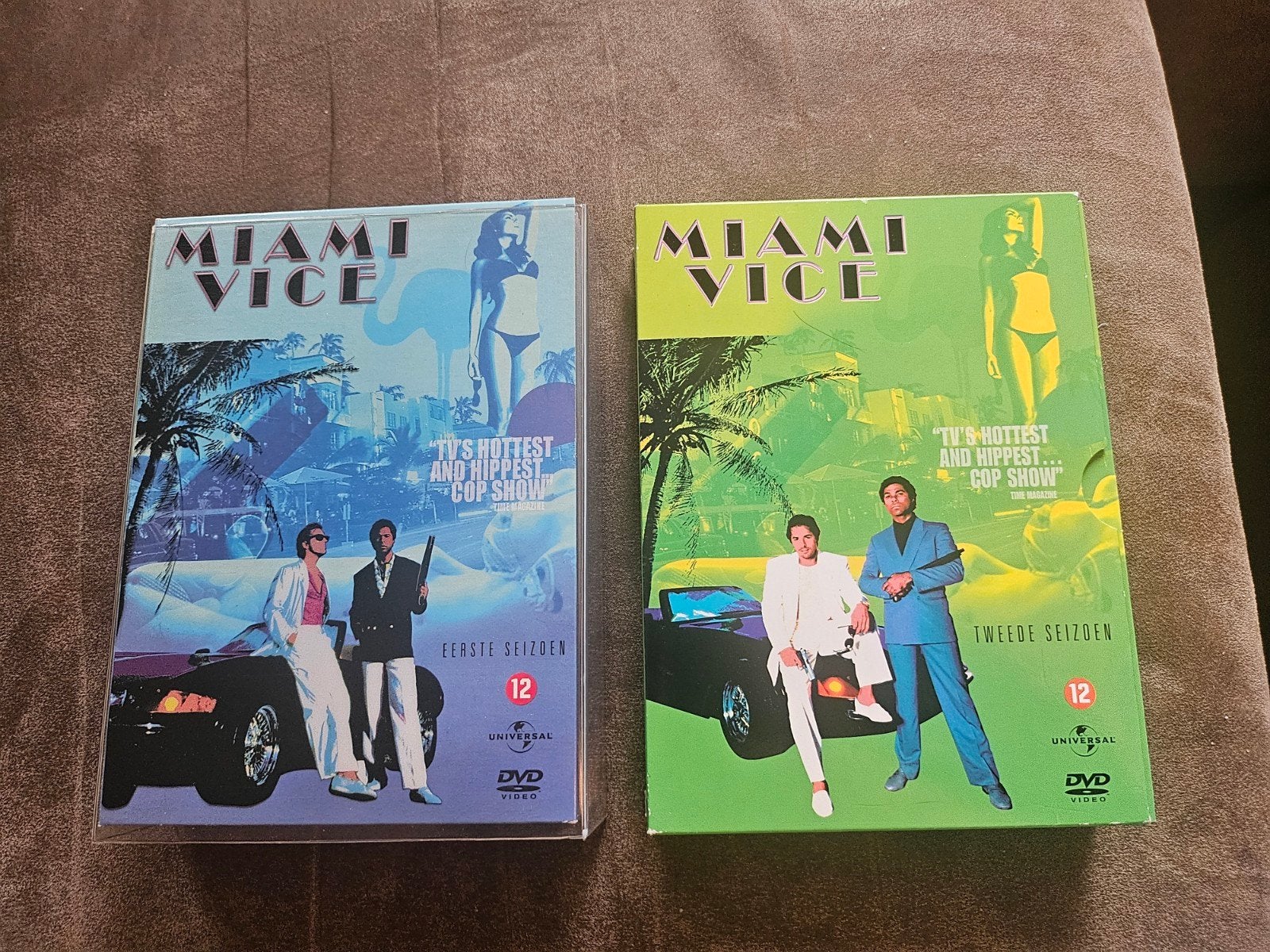 Miami Vice - Seizoen 1 & 2 DVD Boxset, Cd's en Dvd's, Misdaad, Ophalen of Verzenden, Vanaf 12 jaar, Inclusief doosje