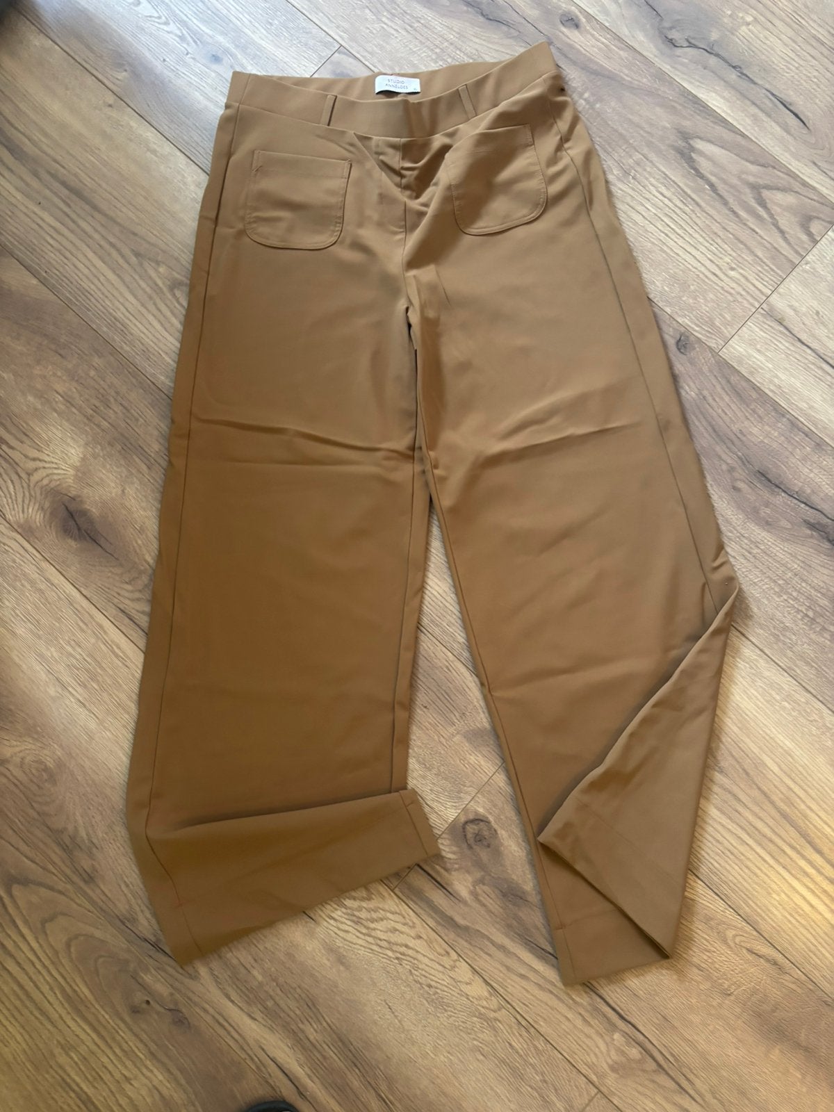Stijlvolle broek Studio Anneloes xl zware stof, Bruin, Maat 46/48 (XL) of groter, Ophalen of Verzenden, Zo goed als nieuw