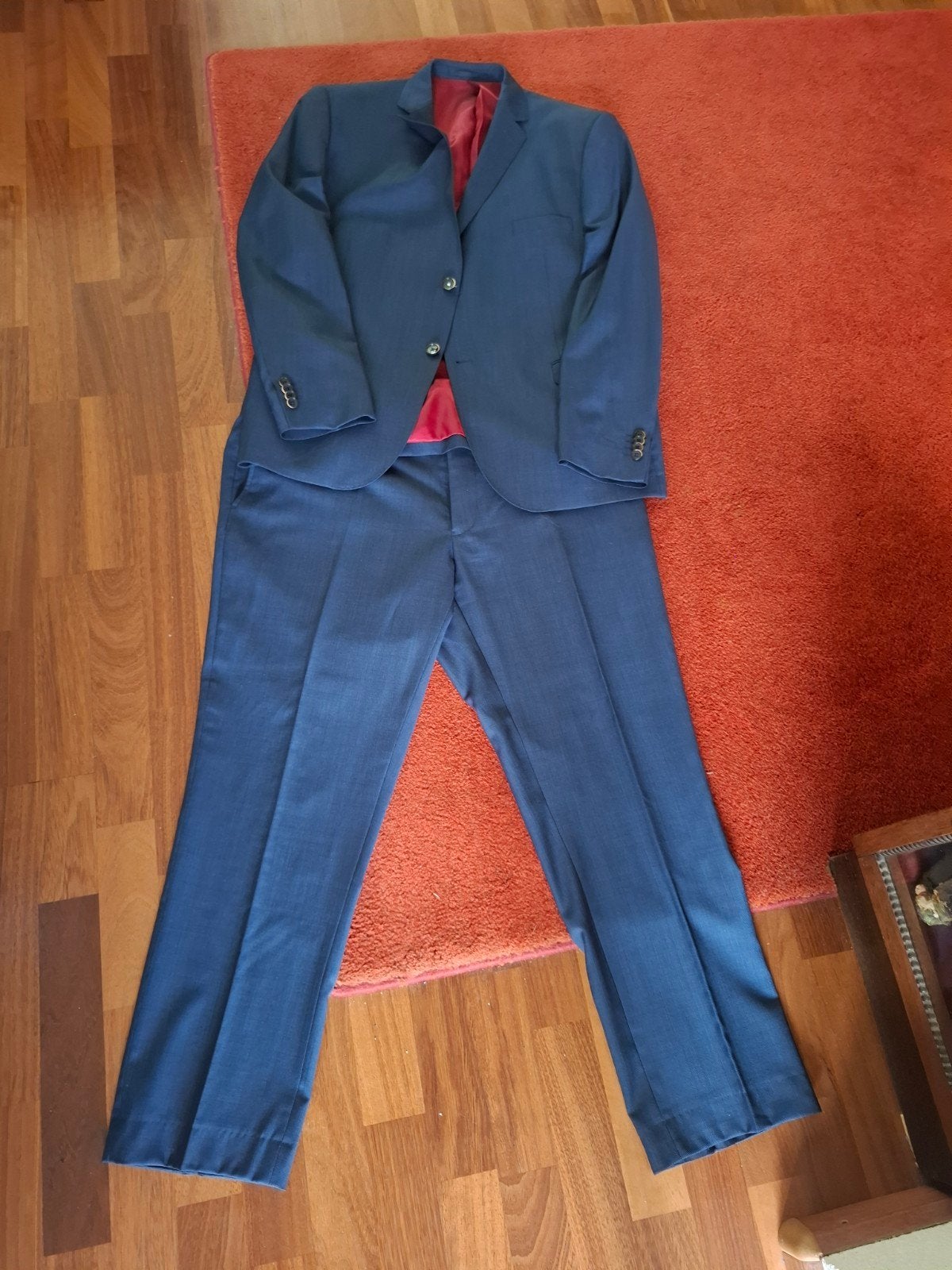 Jac Hensen Modern Fit Pak - Blauw, 100% Wol👌👌👌, Ophalen, Maat 52/54 (L), Blauw, Zo goed als nieuw