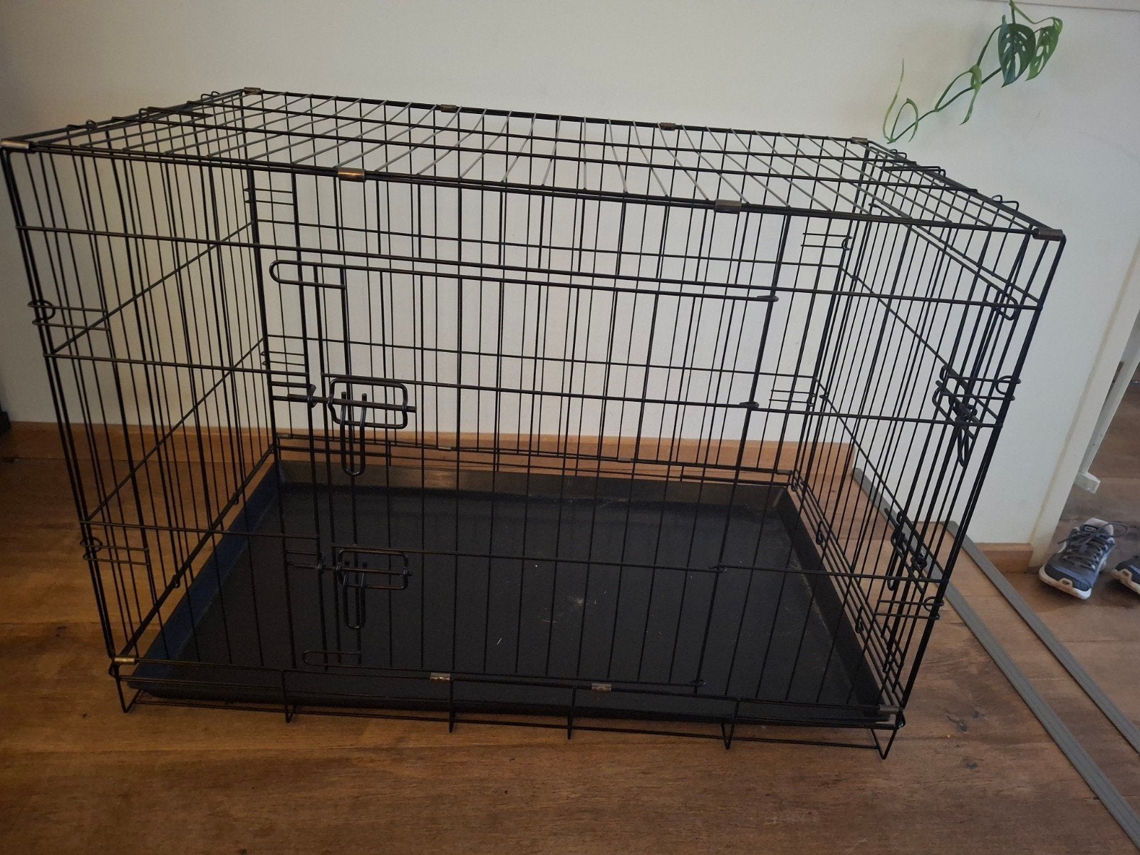 zwarte Bench 56x90x64, Ophalen, Gebruikt