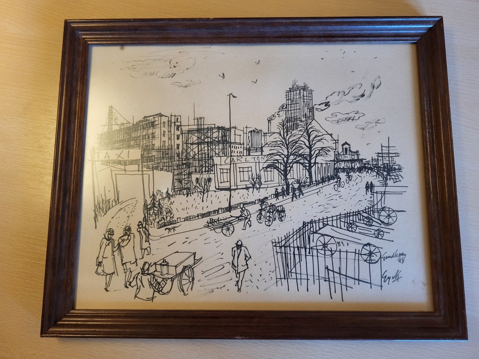 Charles Eyck – Eindhoven 1948 – nummer 28/30, Genummerd, Overige onderwerpen, Offsetdruk, Ophalen of Verzenden