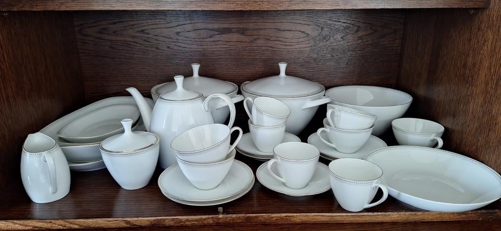 Uitgebreid Arzberg Servies - Puntgaaf, Ophalen, Zo goed als nieuw, Effen, Porselein