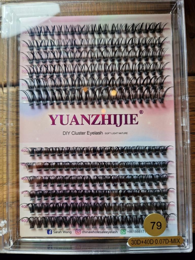 DIY Wimperextensions (zonder lijm erbij geleverd), Ogen, Zwart, Nieuw, Ophalen of Verzenden