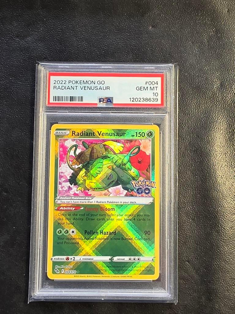Radiant venusaur pokemon go psa 10, Ophalen of Verzenden, Zo goed als nieuw