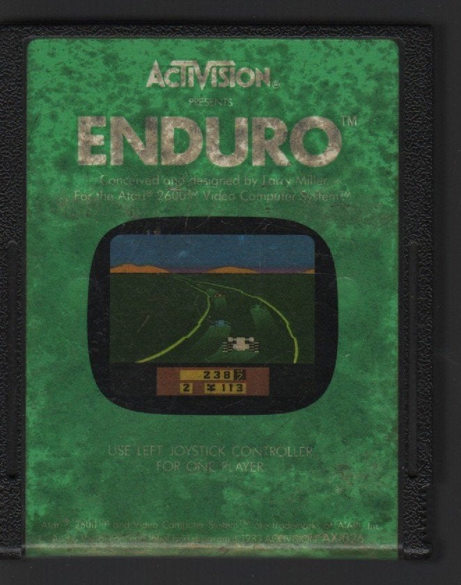 Activision Enduro voor Atari 2600 - Klassieke Racegame, Gebruikt, 1 speler, Racen en Vliegen, Eén computer