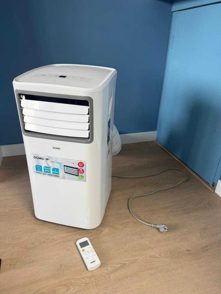 Domo DO263A Mobiele Airco met Afstandsbediening, Ophalen, Minder dan 60 m³, 3 snelheden of meer, Zo goed als nieuw