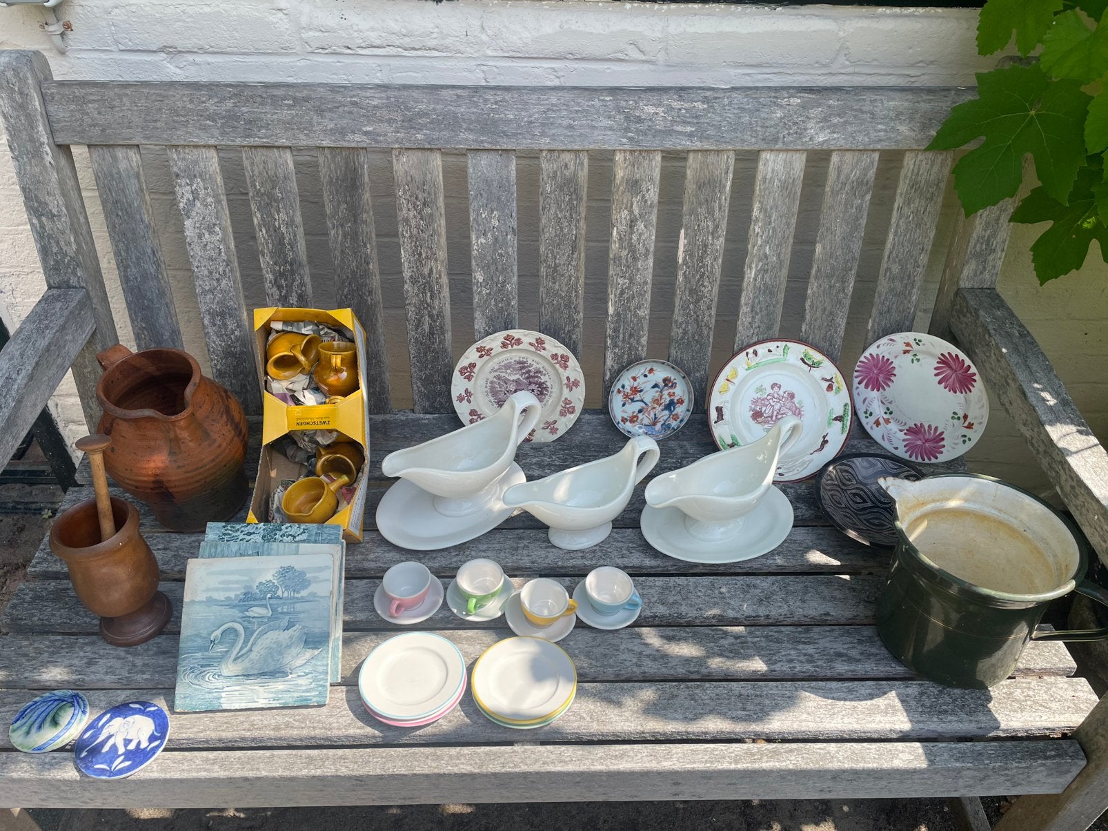 Mooie Brocante spullen,3 verhuisdozen vol en nog meer, Antiek en Kunst, Curiosa en Brocante, Ophalen of Verzenden