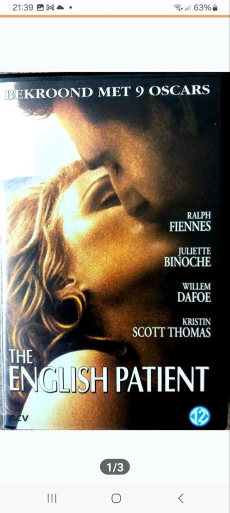 'The English Patient', VHS video, Vanaf 12 jaar, Ophalen of Verzenden, Nieuw in verpakking, Drama