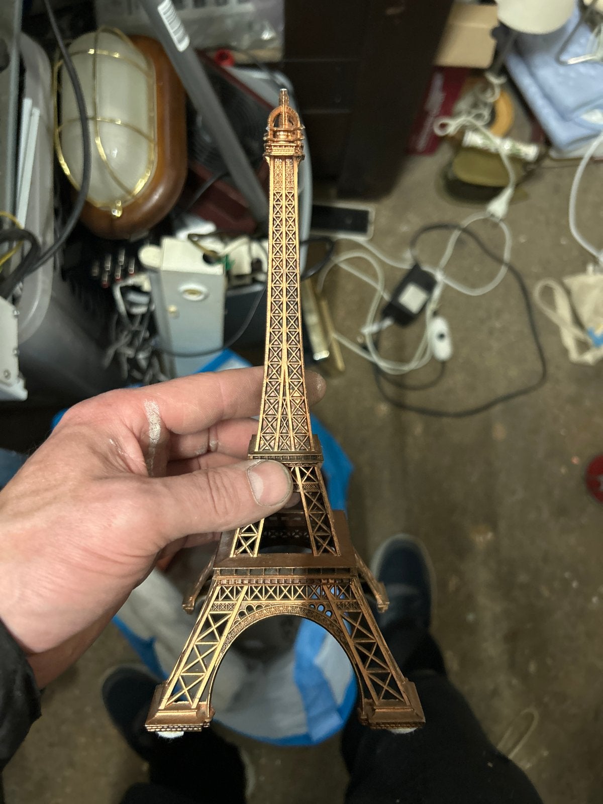 Eiffeltoren miniatuur - Decoratief beeldje, Ophalen of Verzenden, Zo goed als nieuw