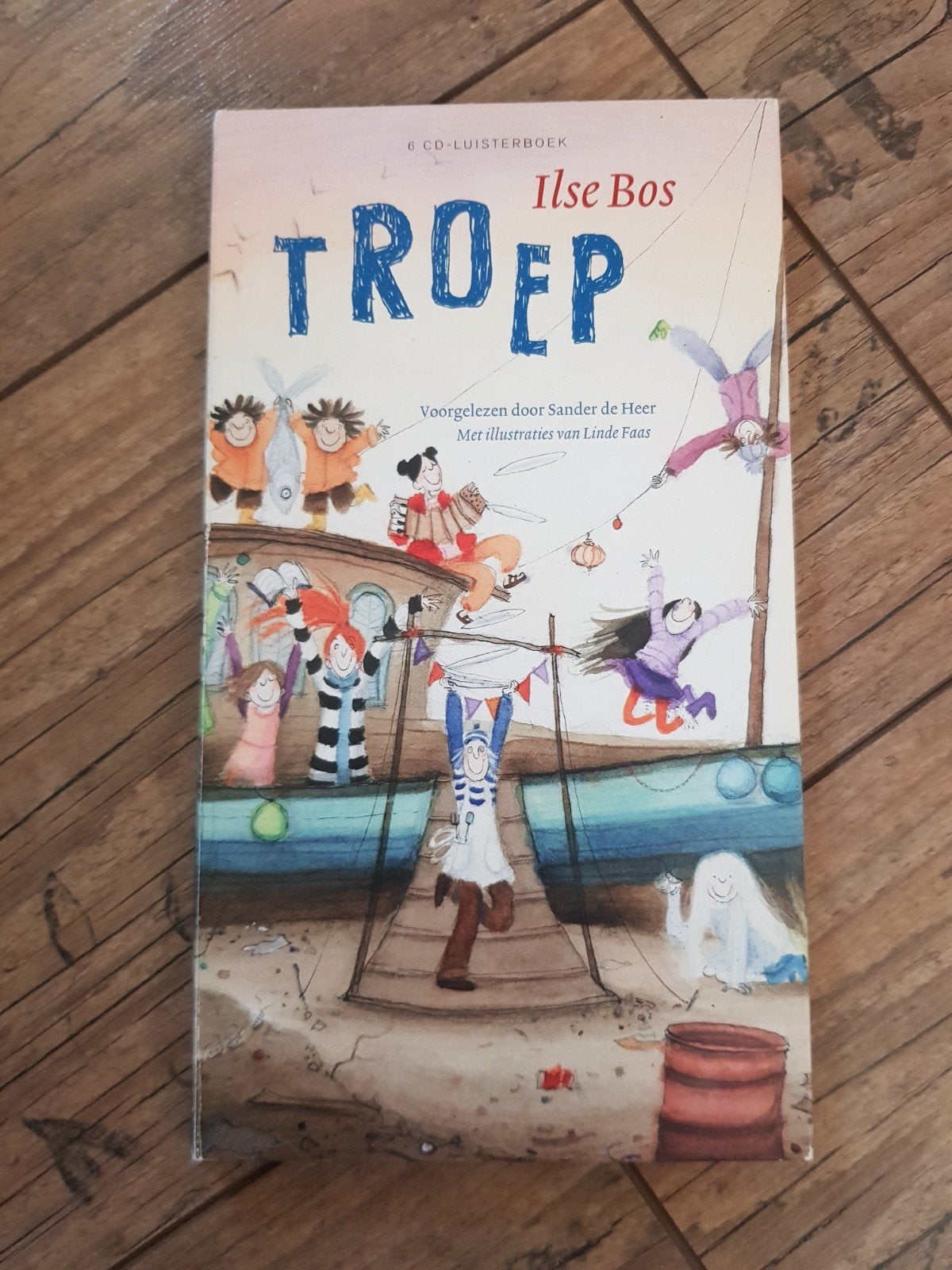 cd luisterboek Troep Sander de heer, Cd's en Dvd's, Cd's | Kinderen en Jeugd, Ophalen of Verzenden, Zo goed als nieuw, Luisterboek