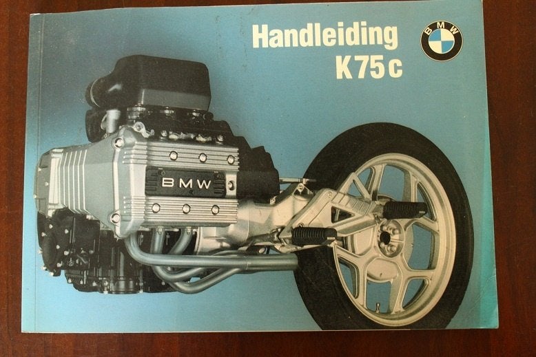 BMW K75c 1985 motorfiets handleiding K75 c instructie boekje, Ophalen of Verzenden, BMW