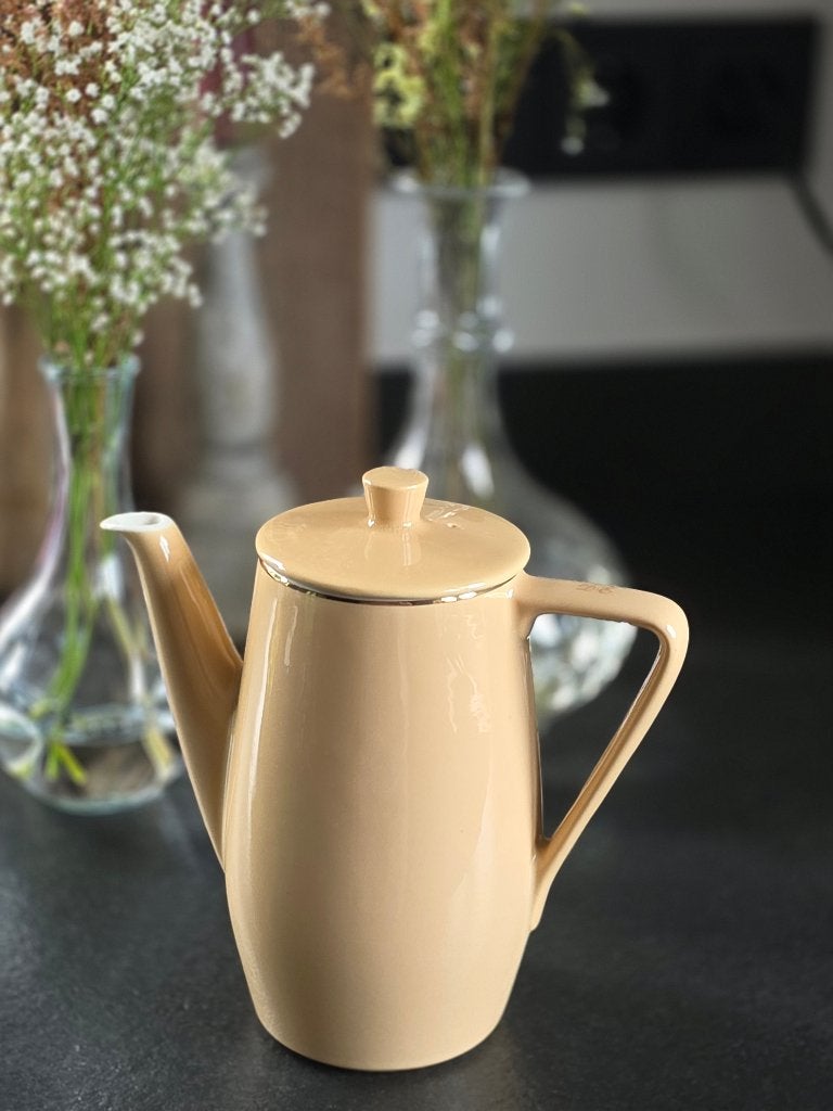 Theepot vintage D.E., Ophalen of Verzenden, Zo goed als nieuw, Overige stijlen, Theepot