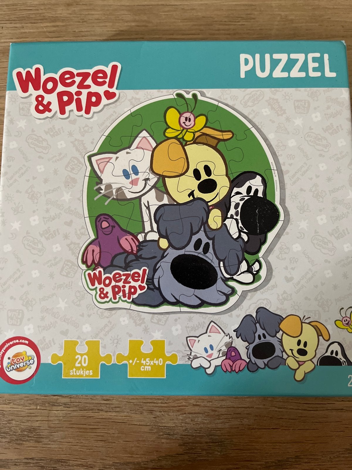 Woezel & Pip Puzzel - 20 stukjes, Ophalen of Verzenden, 10 tot 50 stukjes, Gebruikt, 2 tot 4 jaar
