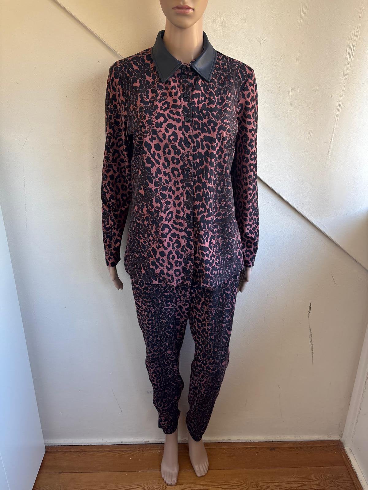 Studio Anneloes travelstof set  broek en blouse pak  maat L, Kostuum of Pak, Maat 42/44 (L), Ophalen of Verzenden, Zo goed als nieuw