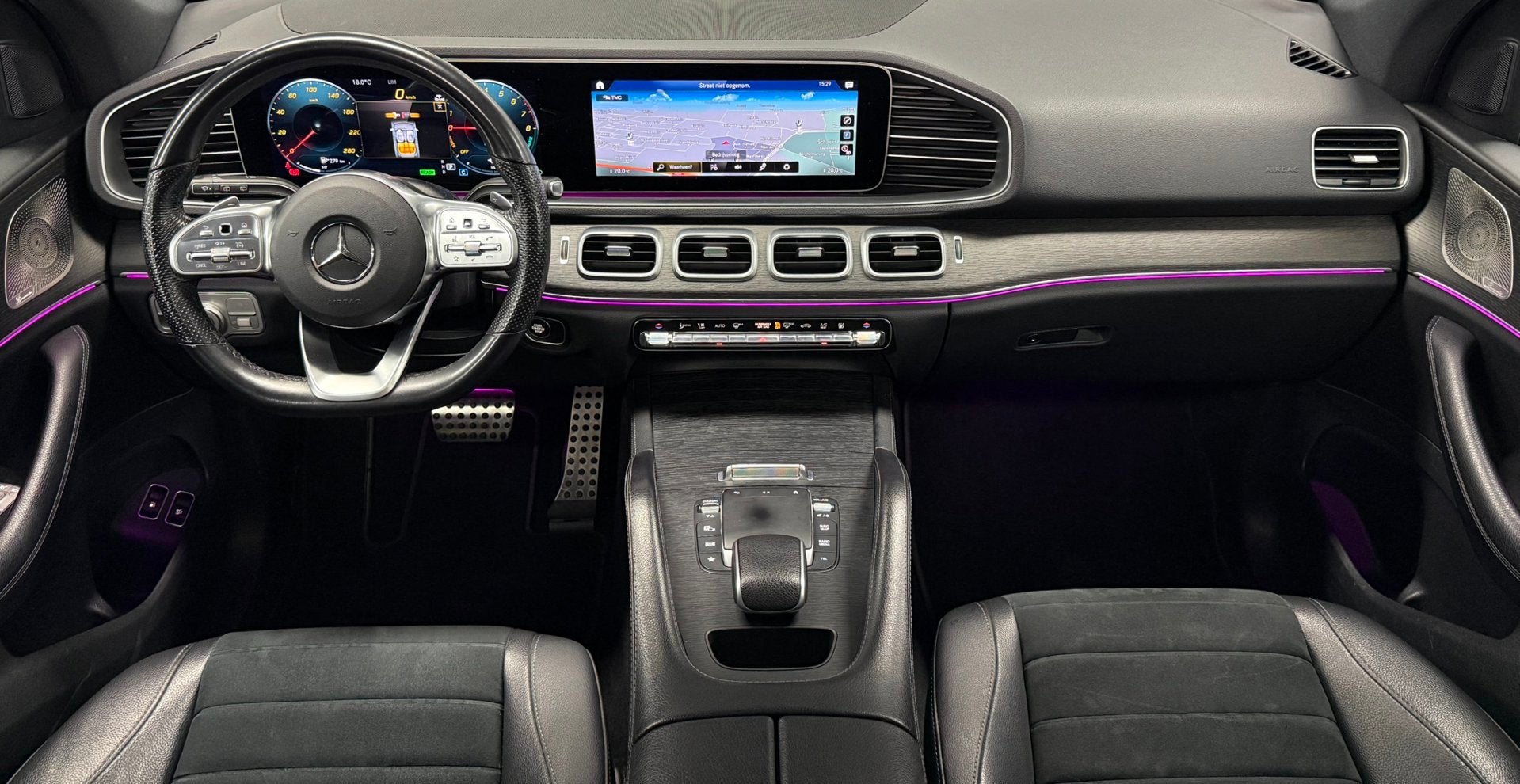 Mercedes-Benz GLE-klasse 350 e 4MATIC Premium Plus AMG*Panod, Auto's, Dealer onderhouden, Gebruikt, Zwart, 4 cilinders
