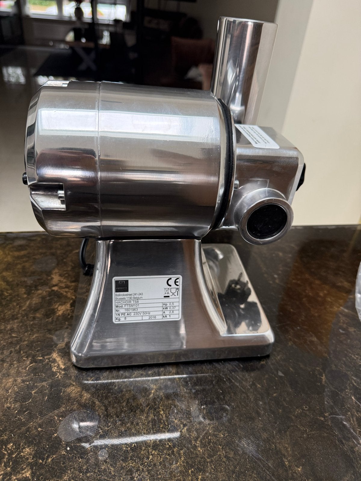 Nieuwe Professionele Vleesmolen - RVS, Witgoed en Apparatuur, Keukenmixers, Ophalen of Verzenden, Nieuw