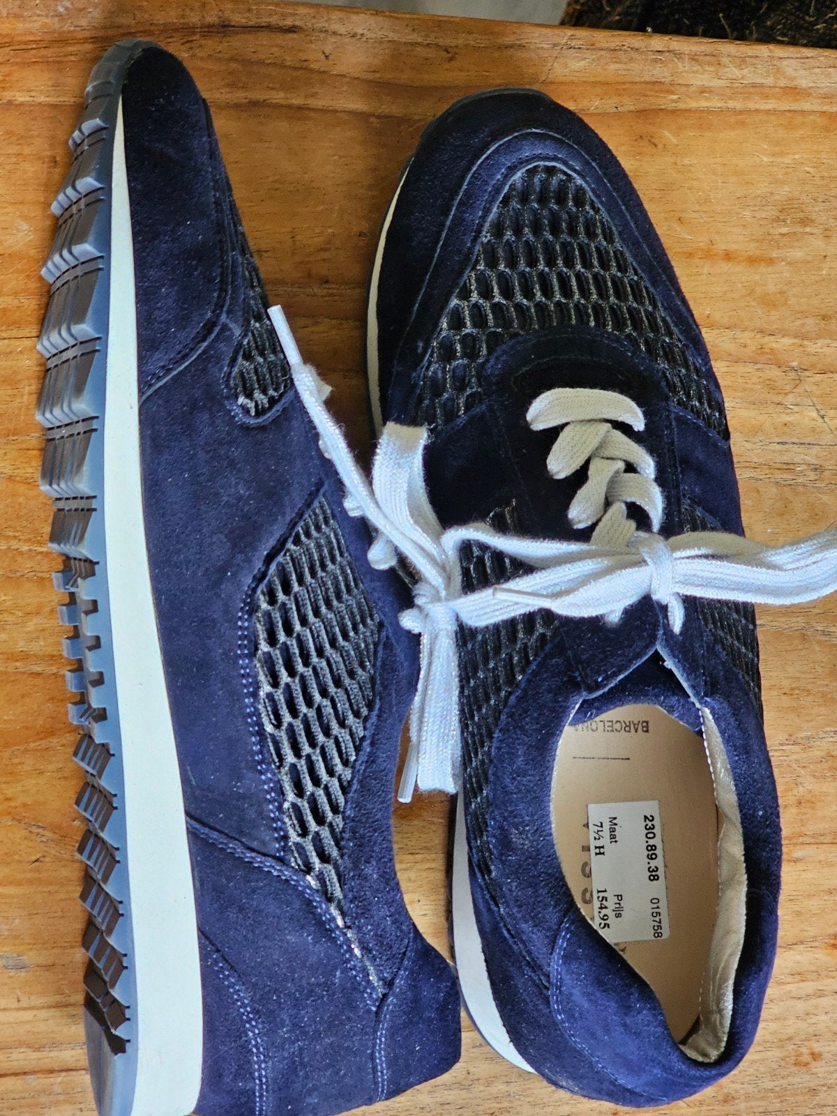 dames Hassia Barcelona sneakers maat 41 H 41,5 nieuw staat, Kleding | Dames, Schoenen, Hassia, Blauw, Ophalen of Verzenden, Sneakers of Gympen