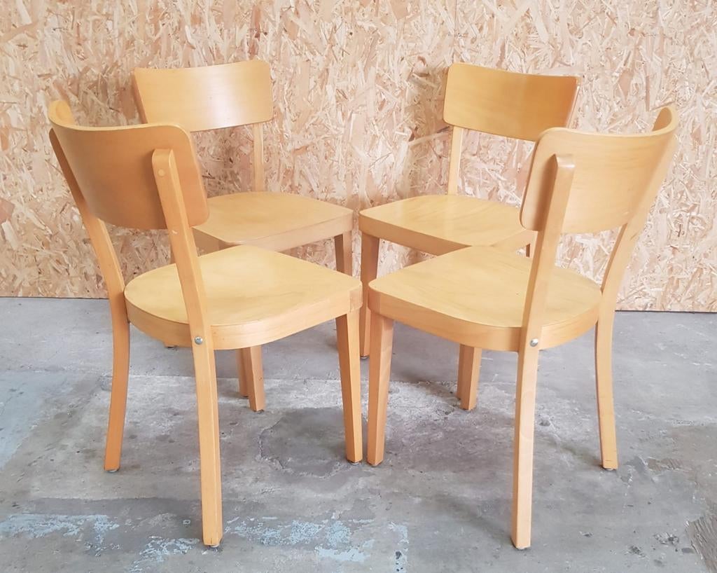 Nog 2 x cafestoelen hout cafe bentwood stoelen bistro, Bruin, Ophalen of Verzenden, Zo goed als nieuw, Vijf, Zes of meer stoelen