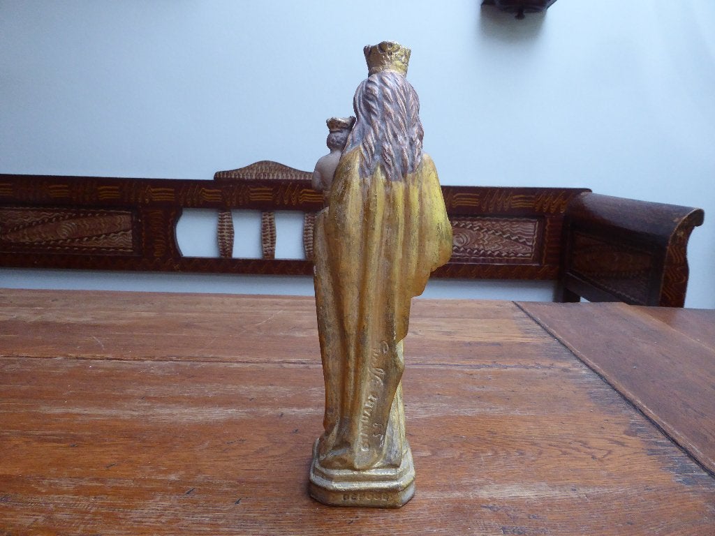 Mooi gipsen Maria beeld, Antiek en Kunst, Ophalen of Verzenden