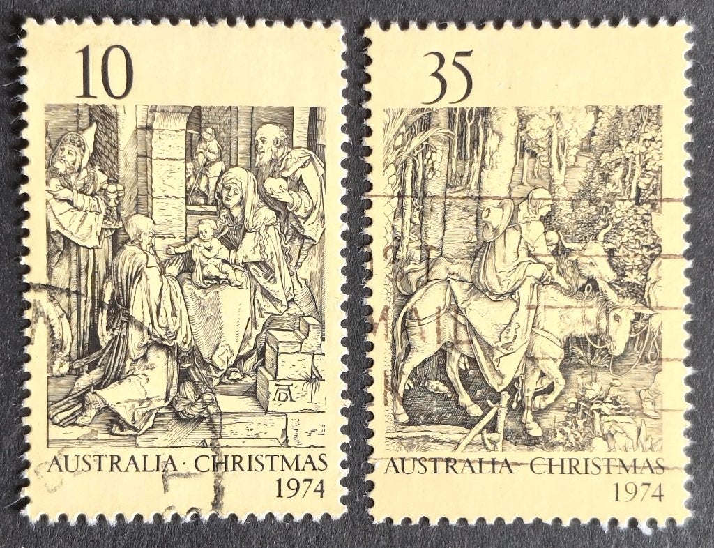 AUSTRALIË - kerstmis 1974, Ophalen of Verzenden, Gestempeld