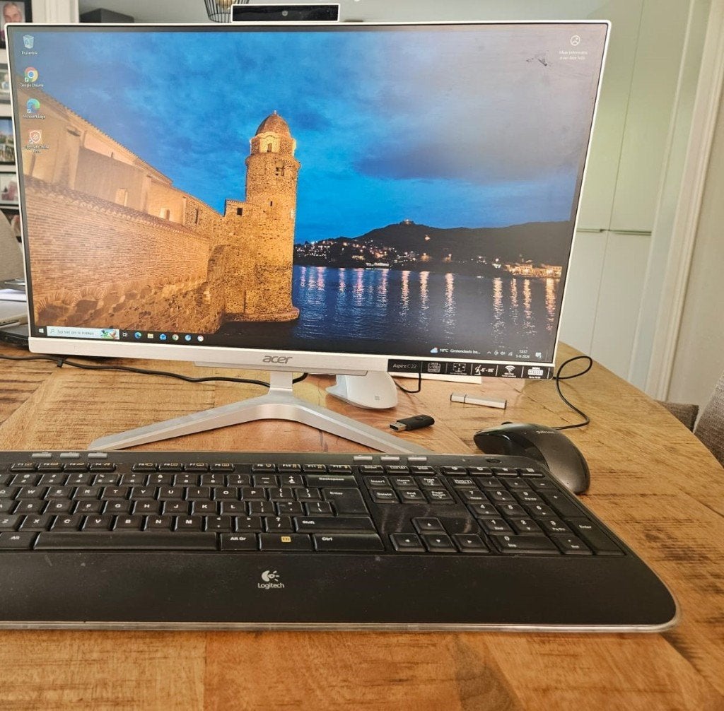 Acer Aspire C22‑860 All‑in‑One PC (met SSD!), Ophalen of Verzenden, Acer, SSD