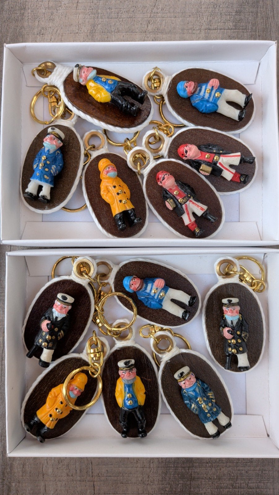 Set van 12 Matroos Sleutelhangers - Nieuw, Verzamelen, Sleutelhangers, Ophalen of Verzenden, Nieuw, Knuffel of Figuurtje