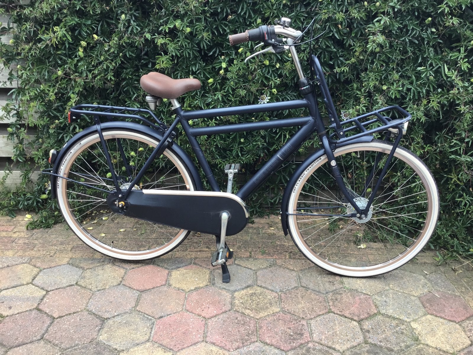 Cortina U4 Jeans Heren Transportfiets - 7 versnellingen, Gebruikt, Versnellingen, 57 tot 61 cm, Trommelrem