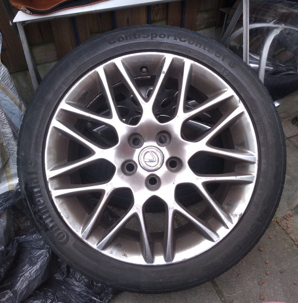 originele aluvelgen Lexus met banden 18 " ideale toestand, Ophalen