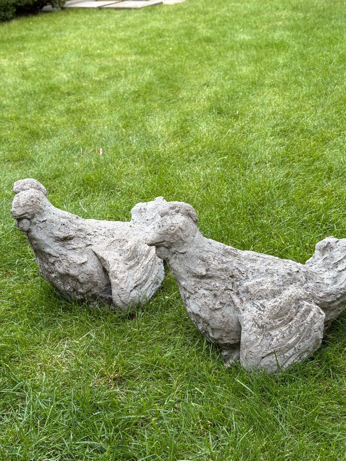 Betonnen Kippen Beelden - Tuindecoratie (2 stuks), Ophalen, Gebruikt, Beton, Dierenbeeld