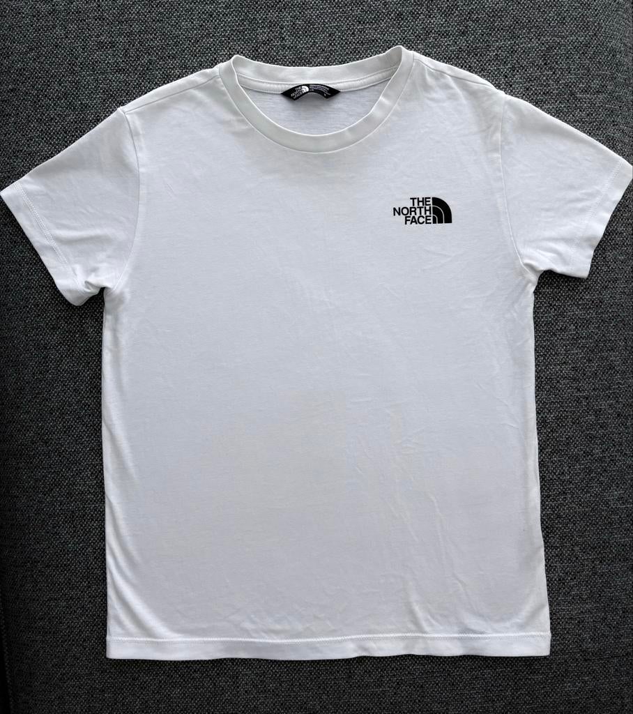 The North Face t-shirt wit maat L/12 jaar, Ophalen of Verzenden, Gebruikt, Jongen of Meisje, Shirt of Longsleeve