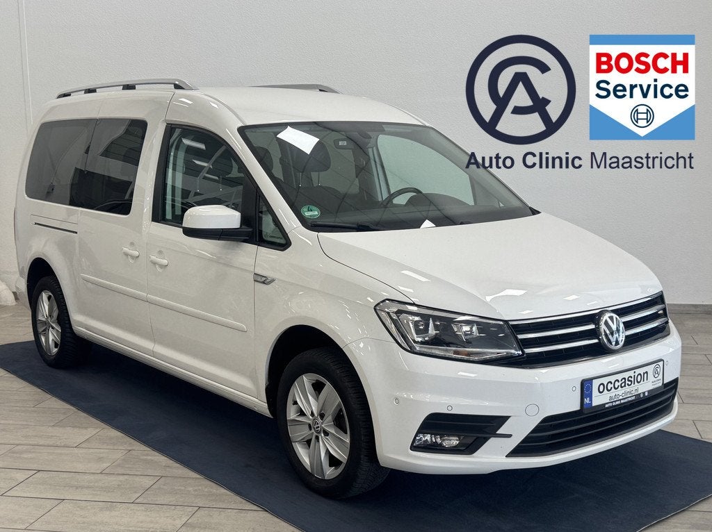 Volkswagen Caddy 1.4 TSI MAXI 7-PERSOONS / FULL LED / CARPLA, Auto's, Volkswagen, Voorwielaandrijving, Stof, Gebruikt, Zwart