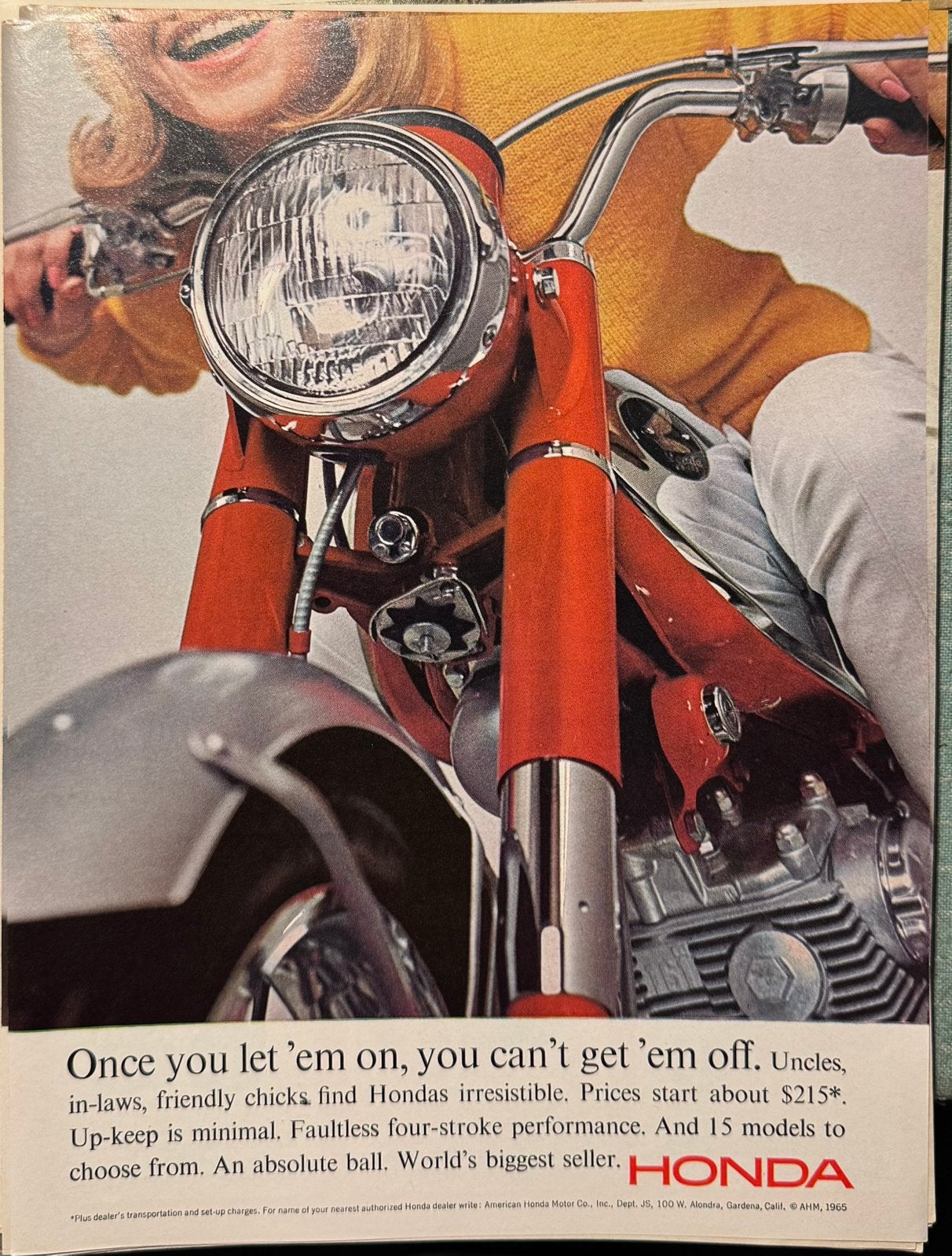 Advertentie 1965 Honda bromfiets S90, Verzenden, Zo goed als nieuw, Motoren