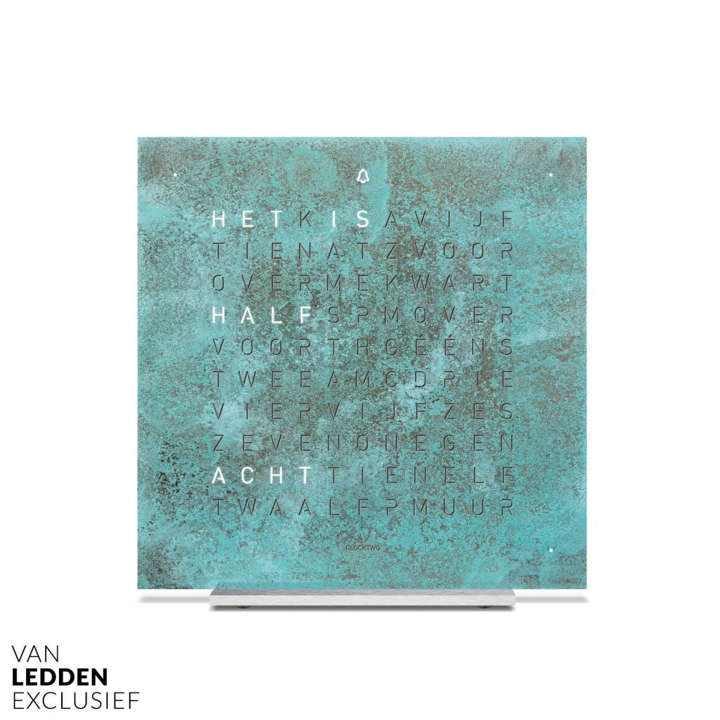 Qlocktwo Earth 13.5 Creator’s Edition Vintage Copper Klok, Huis en Inrichting, Woonaccessoires | Klokken, Wekker of Tafelklok