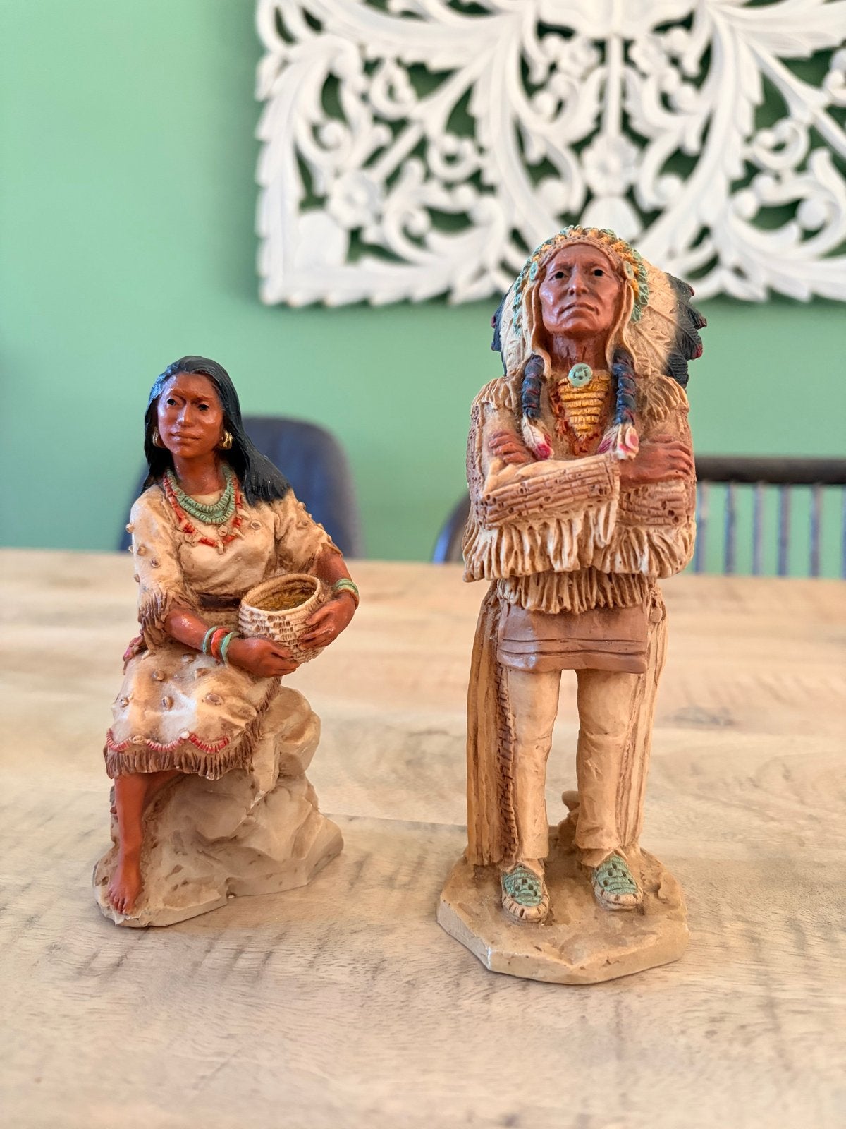 Castagna Indianen Beeldjes - Set van 2, Ophalen of Verzenden, Gebruikt, Mens