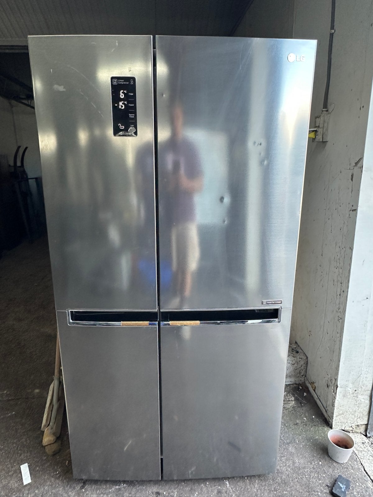 LG Amerikaanse koelkast / Side-by-Side – RVS – 626 liter – N, Gebruikt, 200 liter of meer, 60 cm of meer, Lg